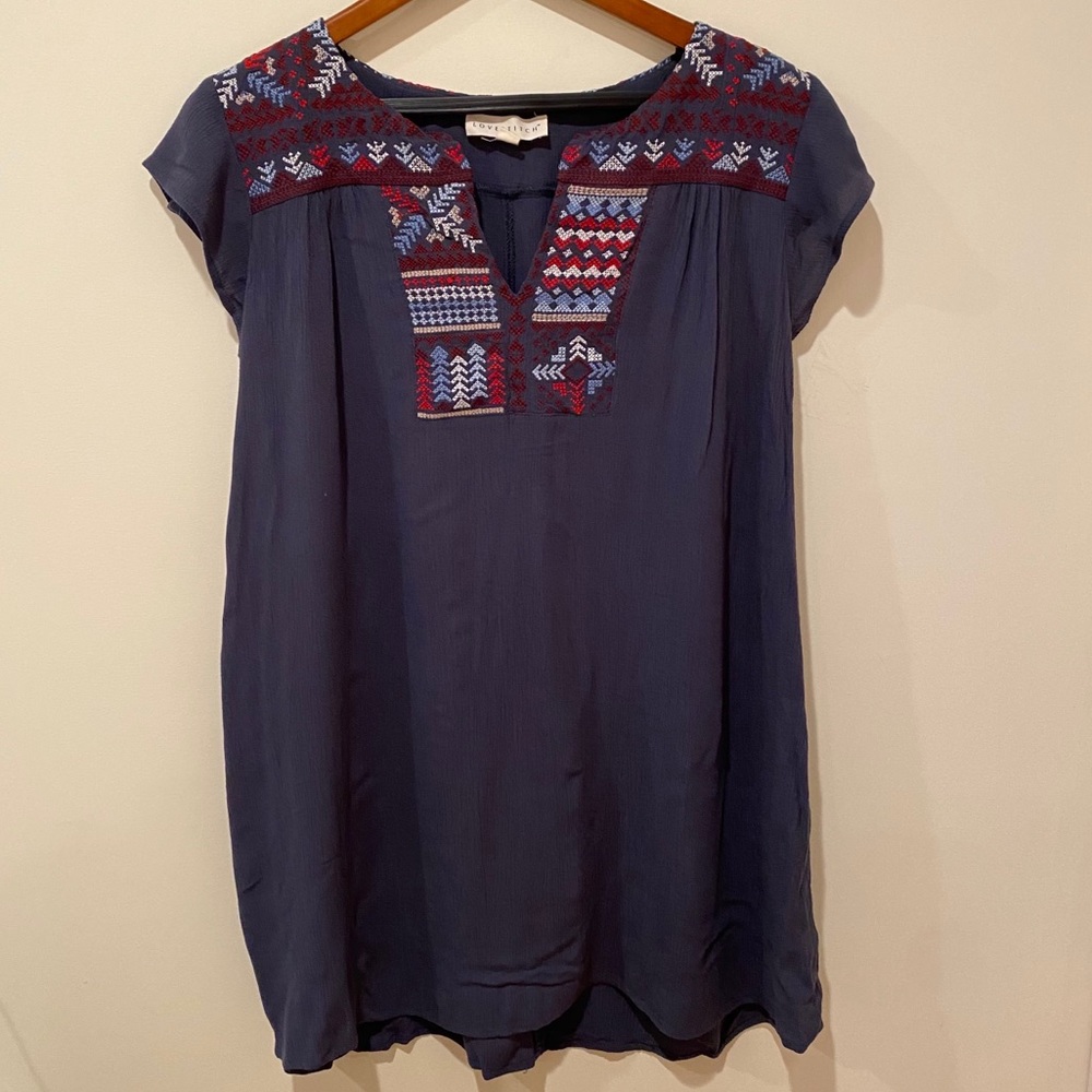 Lovestitch size medium blue coverup